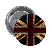 vintage design Union Jack button