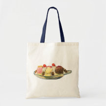 Vintage Dessert; Banana Split with Cherries Tote Bag
