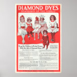Vintage Diamond Dyes Ad from 1910 posters