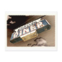 Vintage Diner Sign Postcard