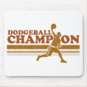 Vintage Dodgeball Champion mousepads
