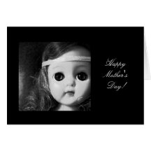 VINTAGE DOLL 3 B&W CUSTOMIZE Card