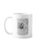 Vintage drawing of a foetus in the uterus 1 mugs