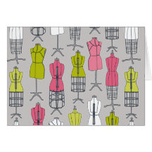 Vintage Dress Form notecard