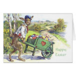 Vintage Dressed Easter Rabbit Easter Card
