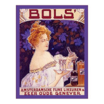 Vintage Dutch Liquor Advertising Poster posters