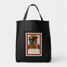Vintage Eagle and Flag Bag