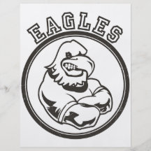 Vintage Eagles Mascot Flyer