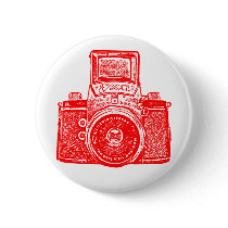 Vintage East German Camera - Red