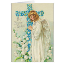 Vintage Easter Angel Card