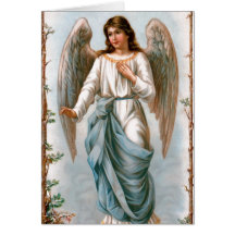 Vintage Easter Angel Greeting Card