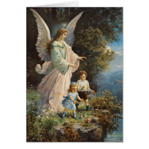 Vintage Easter Angel Greeting Card