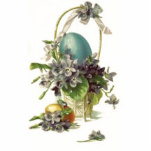 Vintage Easter Basket Photo Sculpture