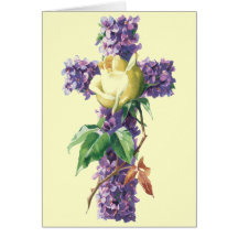 Vintage Easter Blessings Card - Religious