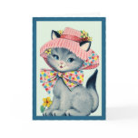 Vintage Easter Bonnet Kitty cards