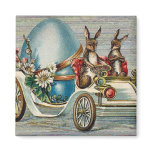 Vintage Easter Bunnies Fridge Magnets