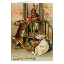 Vintage Easter Bunny Card