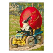 Vintage Easter Bunny Card