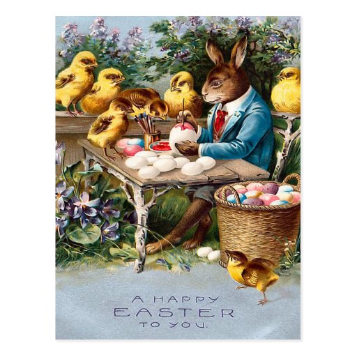 Vintage Easter Bunny Postcard