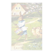 Vintage Easter Bunny Stationery