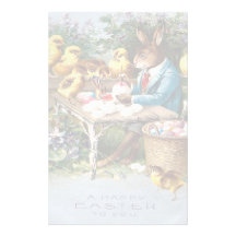 Vintage Easter Bunny Stationery