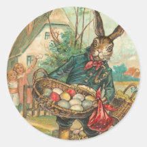 Vintage Easter Bunny Stickers