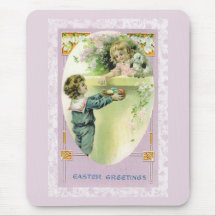 Vintage Easter Card (11) Mouse Mat