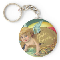 Vintage Easter Card (14) Key Chains