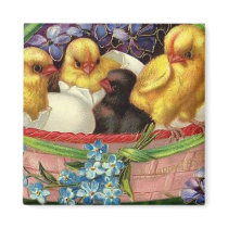 Vintage Easter Card (4) Refrigerator Magnet