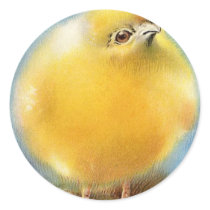 Vintage Easter Card (9) Round Sticker