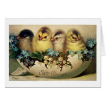 Vintage Easter Card Reproduction Greeting Card