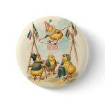 Vintage Easter Card With Circus Chicks buttons