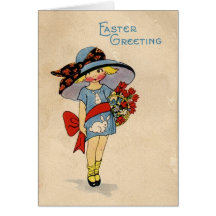 Vintage Easter Cutie - Card