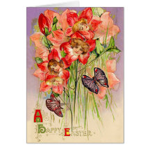 Vintage Easter Flower Sprites Cards