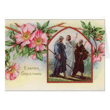 Vintage Easter Greetings Greeting Card