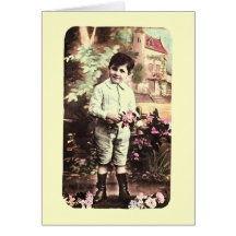 Vintage Easter Greetings Greeting Card