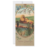 Vintage - Easter Greetings - Little Chicks Personalized Rack Card
