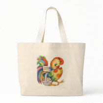 Vintage Easter Image Tote Bags