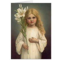 Vintage Easter Lily Card