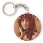Vintage Edwardian Girl keychains