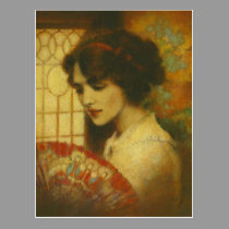 Vintage Edwardian Lady Postcard postcards