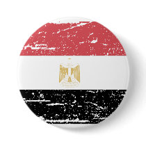 Vintage Egypt Flag Pinback Button