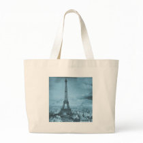 Vintage Eifel Tower Paris France  1889 Tote Bag