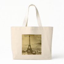 Vintage Eifel Tower Paris France  1889 Tote Bag