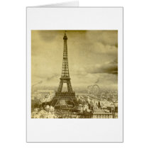 Vintage Eifel Tower Paris France  1889 Card