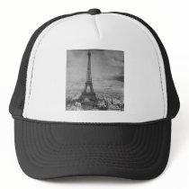 Vintage Eifel Tower Paris France  1889 Mesh Hats