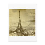 Vintage Eifel Tower Paris France  1889 Postcard