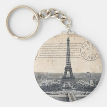 Vintage Eiffel Tower Key Chain