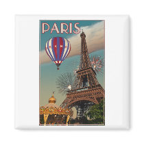 Vintage Eiffel Tower Refrigerator Magnets
