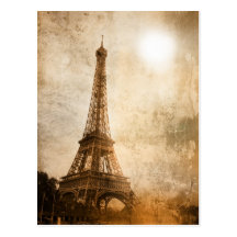 Vintage Eiffel Tower Postcards